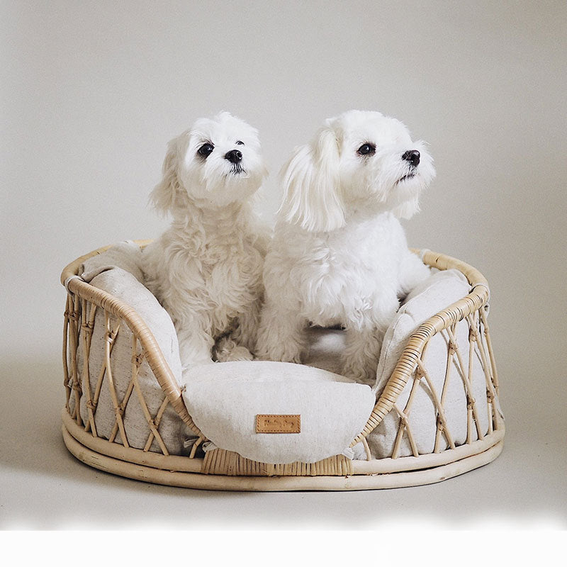 Oasis rattan dog bed hotsell